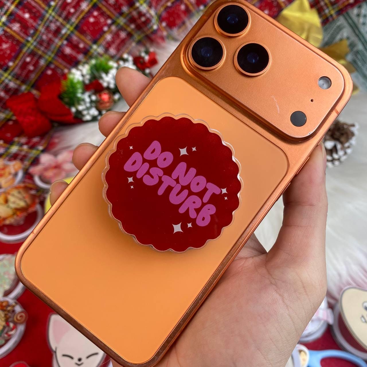 Do Not Disturb Phone Grip, Kawaii Phone Accessory, Fun Gift