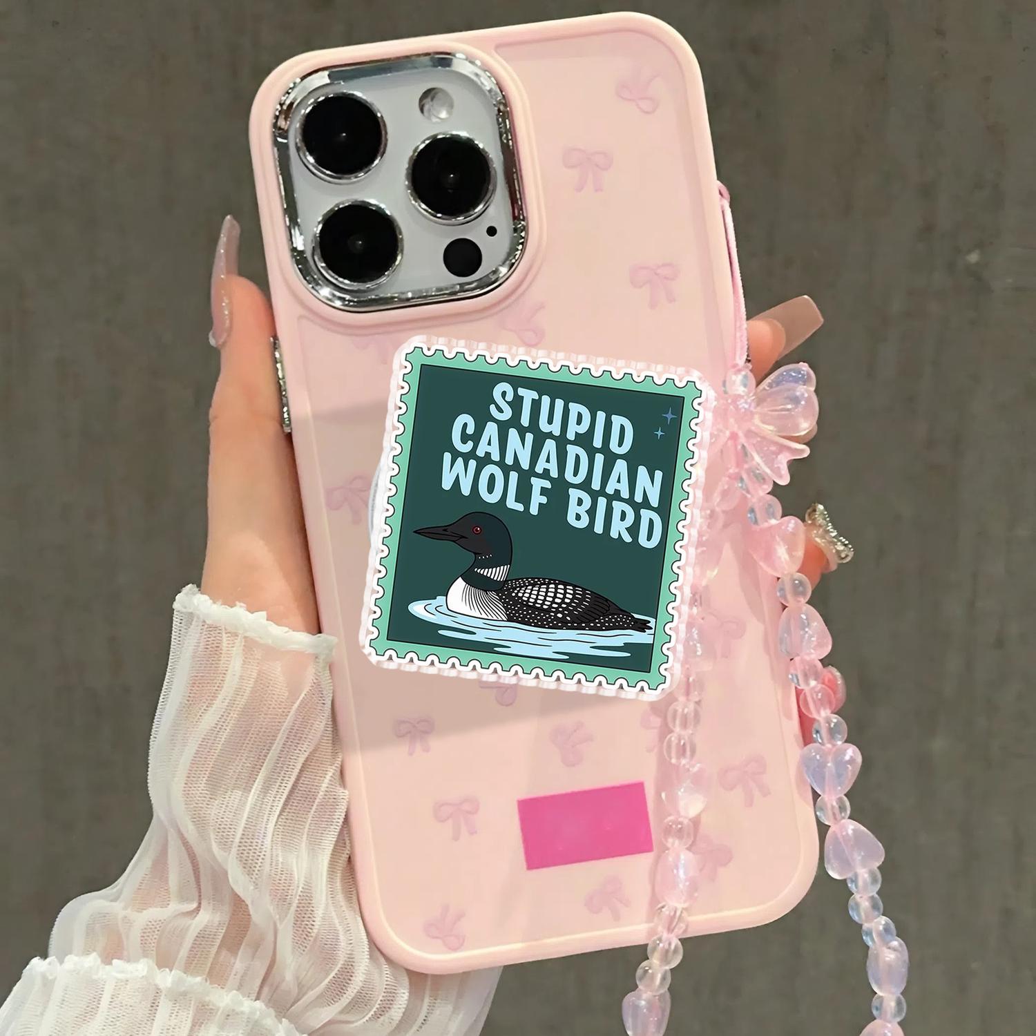 Heated Rivalry Magnetic Phone Grip, Stupid Canadian Wolf Bird, Hollander & Rosanov, Team Hollanov, Kindle, Laptop, Hockey Romance