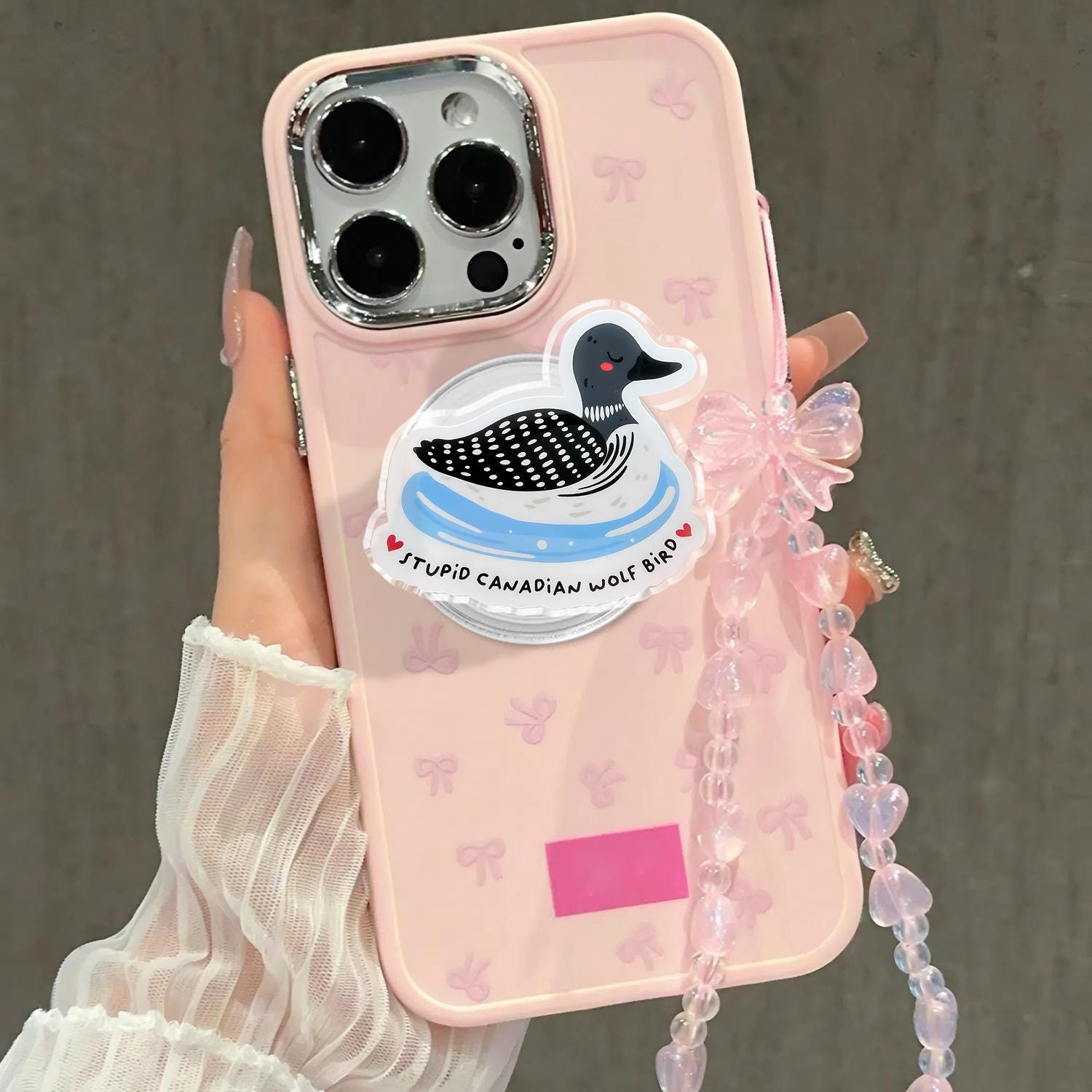 Heated Rivalry Magnetic Phone Grip, Stupid Canadian Wolf Bird, Shane & Ilya, Hockey Romance, Kindle, Ipad Sticker, Magnetic Phone Stand