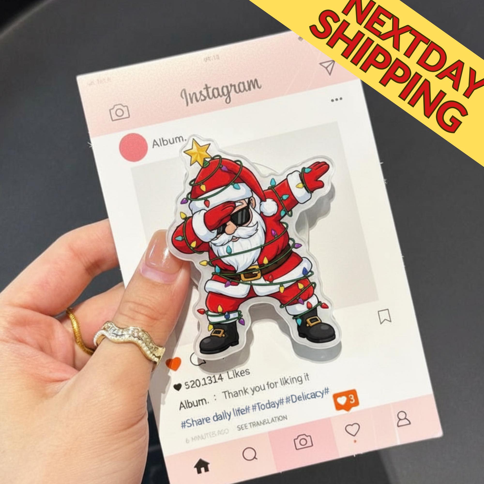 Santa Dab Magsafe Phone Grip – Fun Christmas Pop Grip, Magnetic Phone Holder, Cute Holiday Phone Accessory for Festive Season