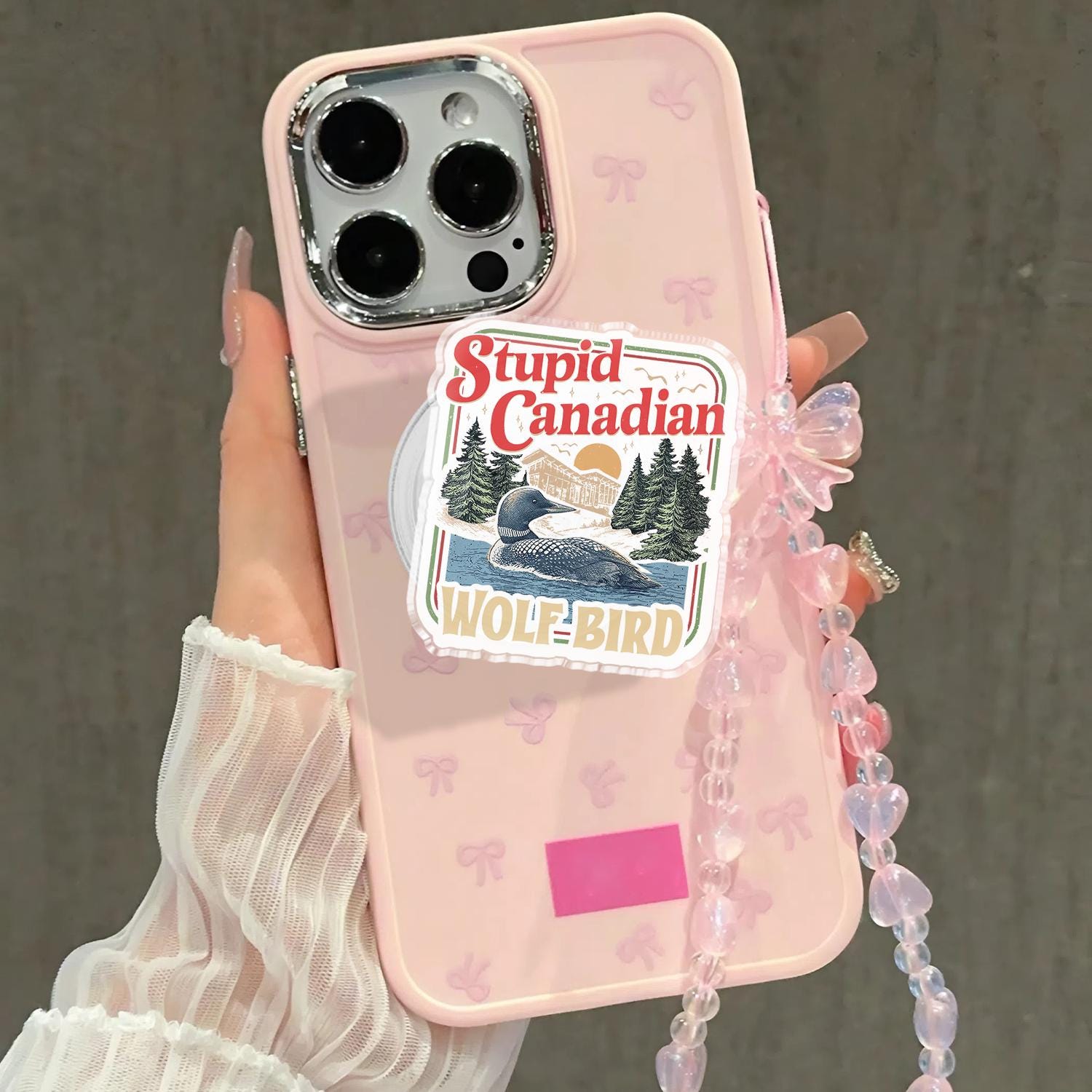 Stupid Canadian Wolf Bird Phone Grip, Hollanov Couple Phone Accessory, Hockey Rivals Couple Magnetic Phone Stand, Movie Book Fans Gifts