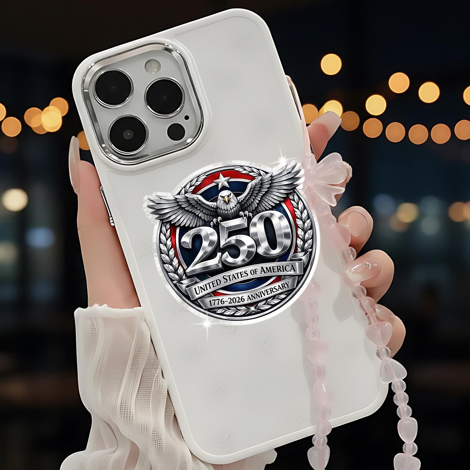 USA 250th Anniversary Magnetic Phone Grip, Independence Day 2026 Phone Holder, United States of America 1776–2026 Phone Stand Gift